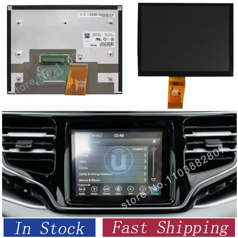 LA084X01-SL02 LA084X01-SL03 LA084X01-SL01 LCD With Touch Screen For Jeep Grand Cherokee Uconnect 2018-2020 LA084X01 SL02 SL01 03