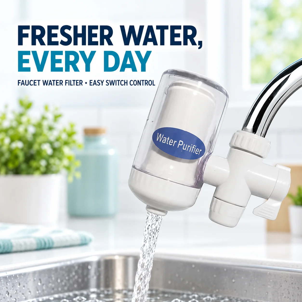Water Purifier Washable Replaceable Filter Element 5-Stage Kitchen Faucet Household Tap Water Filter
