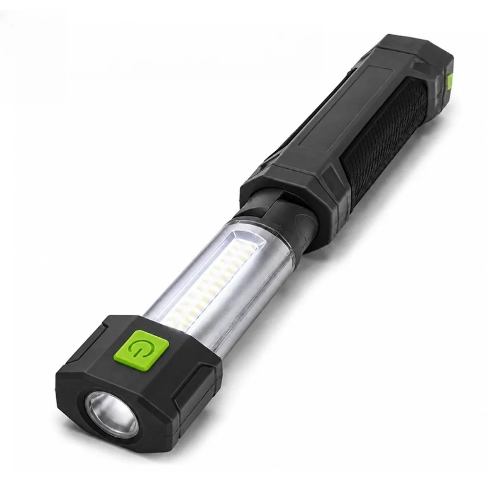Pullable Telescopic COB LED Work Flashlight Super Bright High Lumen Strong Magnetic Adsorption Base Torch for Auto Repair