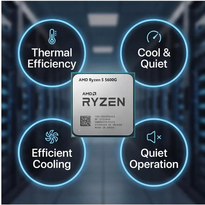R5 5600G AMD Ryzen 5 5600G AM4 APU 6-Core 12-Thread 16MB Cache Desktop Processor Without Cooling Heatsink view 4