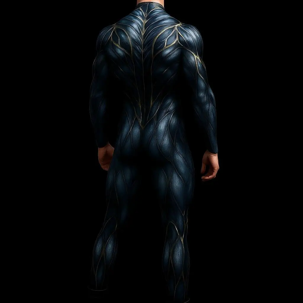 Herren Halloween Cyberpunk Jumpsuit 3D Digitaldruck Roboter Zentai Erwachsenen Cosplay Catsuit Bodysuit Karneval Rennrad Kostüm – Detail 29