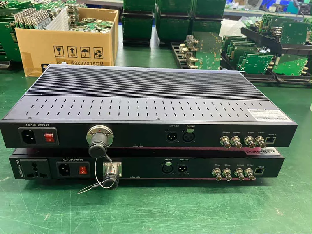 

Custom-Made Bidirectional 3G SDI Video With XLR Audio and 1GB Ethernet Fiber Transmission System