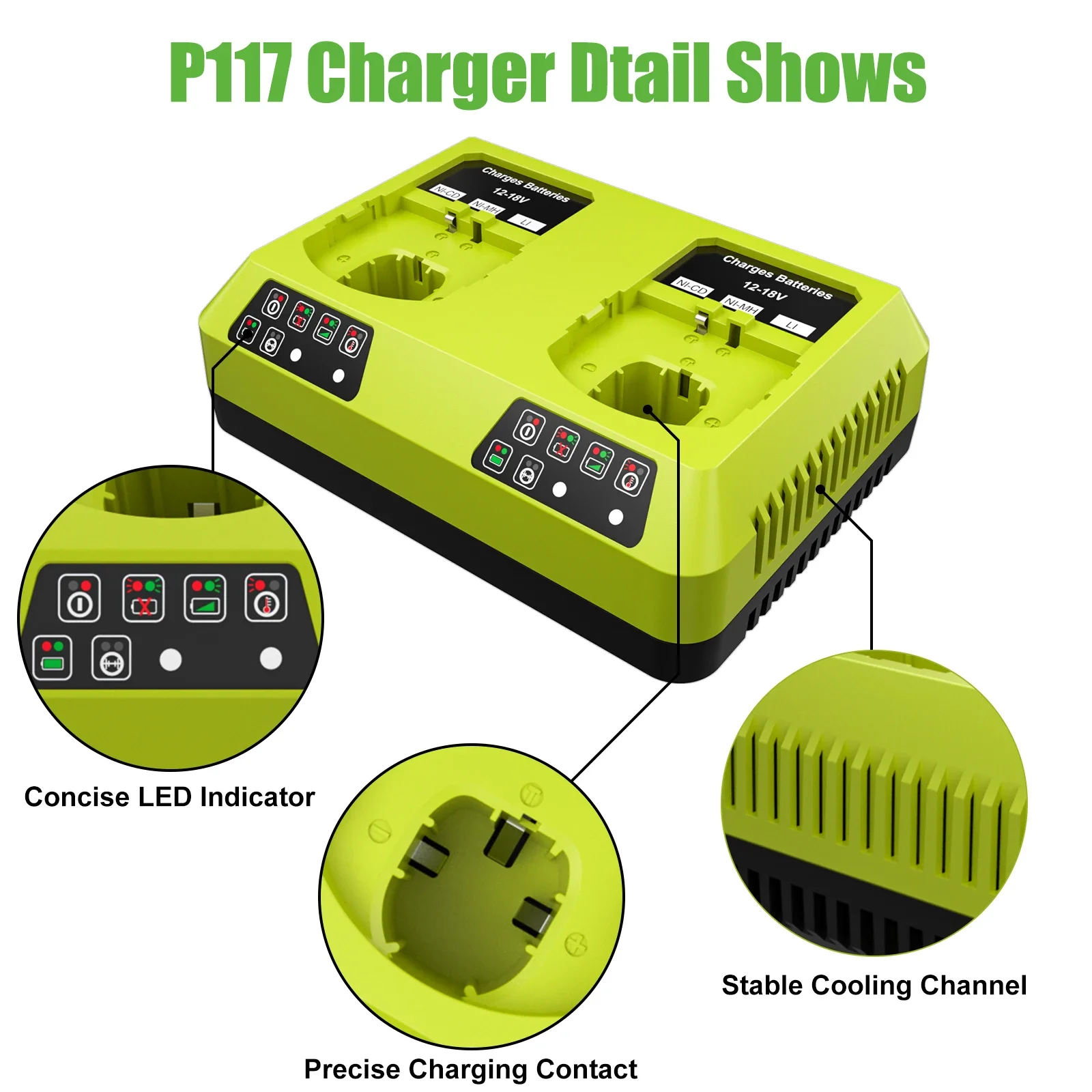 

Original Roybi P108 6.0Ah 18v Battery , Compatible with Roybi ONE+ 12-18V P102 P103 P104 P105 P107 P109 Lithium-IonPower Tools