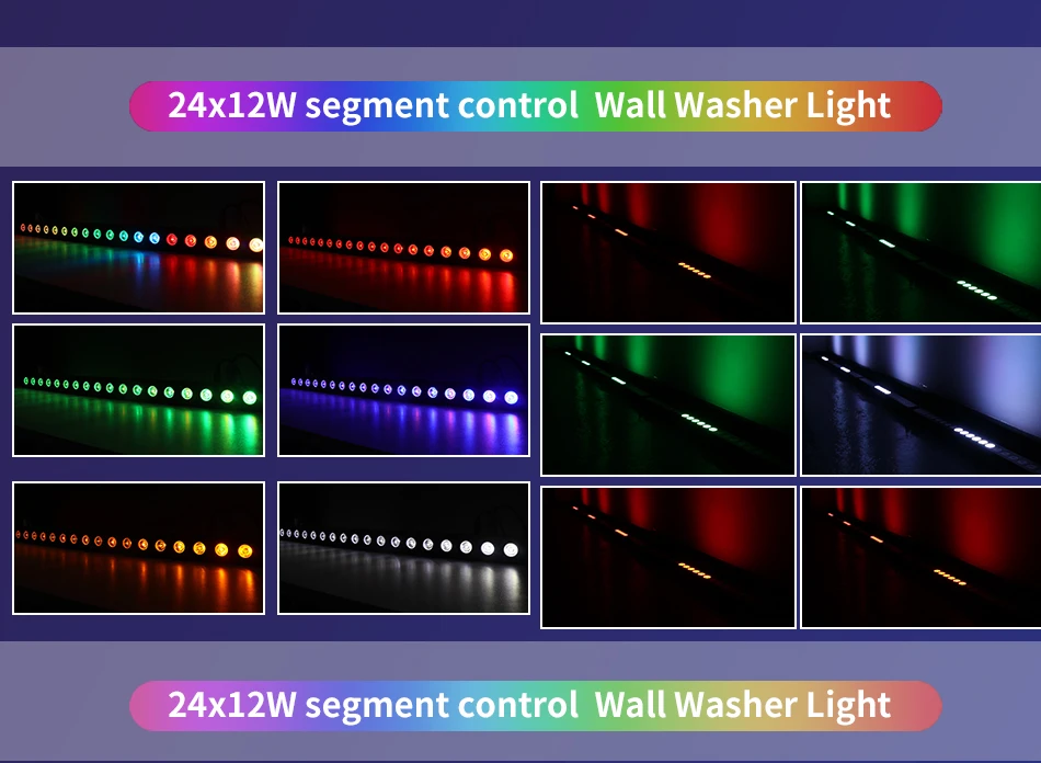 AICPOSE DMX 18x12W LED RGBW LED Pixel Wall Washer LED Bar Bühnenlicht für Party, Hochzeit und Eventbeleuchtung – Detail 8