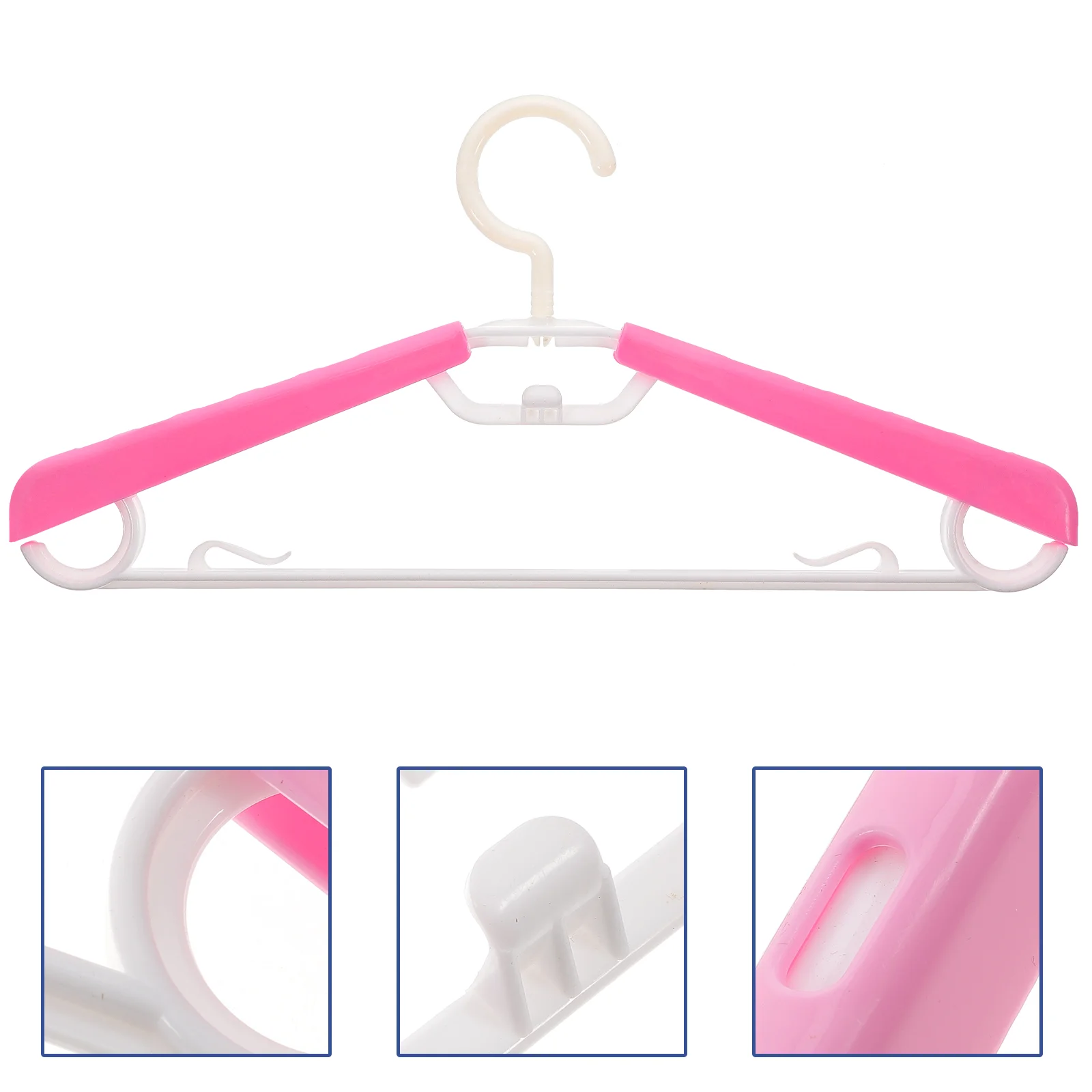 

10 Pcs Adjustable Hanger Kid Hangers Tie Sweater Pant Rack No Bump Jean for Closet Abs Dry Clothes Baby Clothing Pants Men