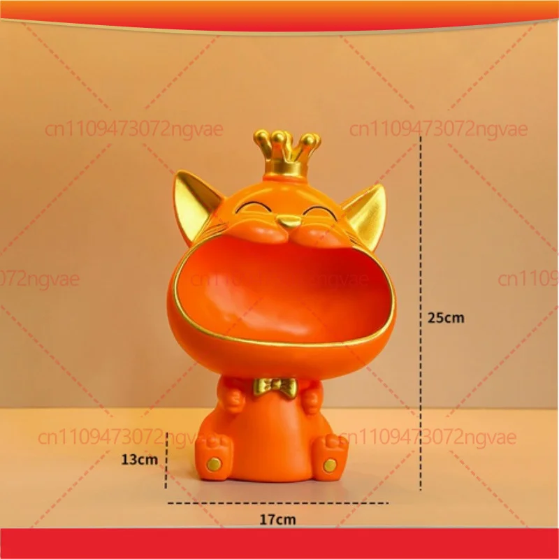 Creative Lucky Cat Key Storage Ornament Entryway Home Desktop Decoration Housewarming Gift Figurines & Miniatures