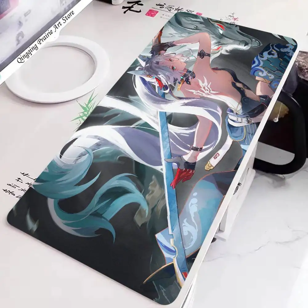 Feixiao Anime H-honkai Star Rail Mousepad Non-slip Suitable For Office Computers Laptops E-sports Game Desk Mats XXL Keyboard