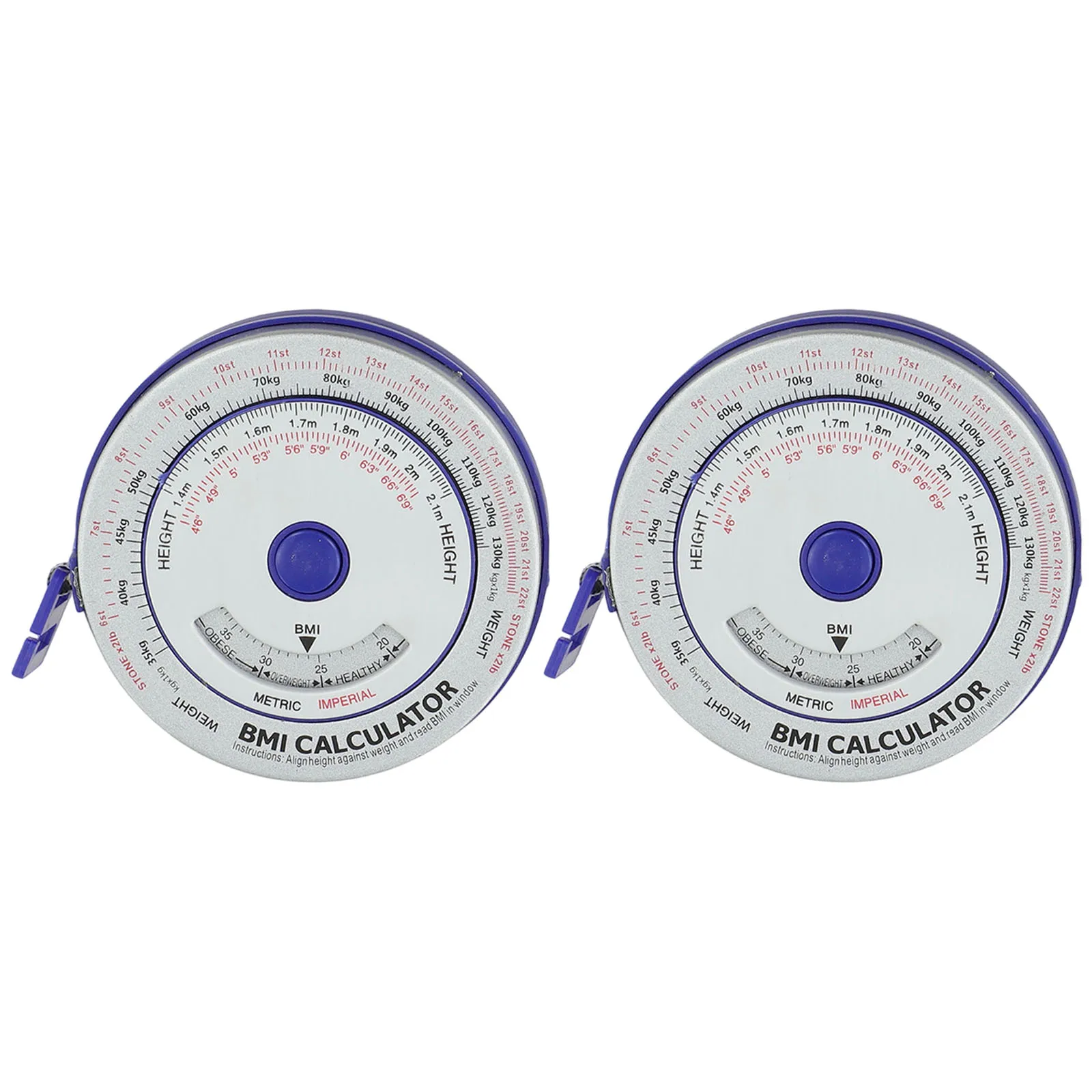 150cm BMI Retractable Tape Measure with Lock and Push Button Retraction for Easy and Precise Body Measurements