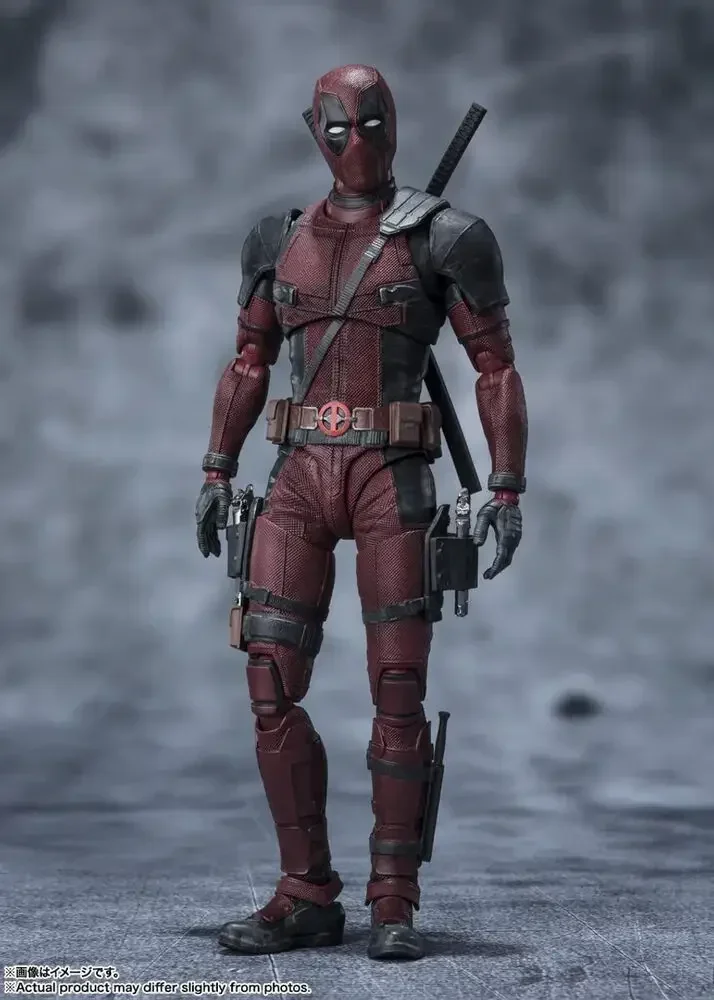 Figura de ação genuína Bandai Deadpool, S.H.Figuarts, Shf Deadpool 2, brinquedo colecionável Marvel, presente original para crianças em estoque