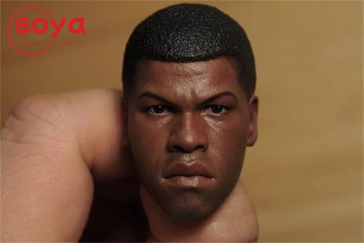 1/6 スケールのヨーロッパとアメリカの黒肌の頭の彫刻モデル 12 インチ男性兵士アクションフィギュアボディ人形用