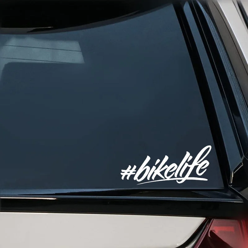 2 TEILE/SATZ Holographisch " # Bikelife" Aufkleberset, perfekt für Fahrradrahmen, Laptophüllen, Helmoberflächen für Fahrradfans