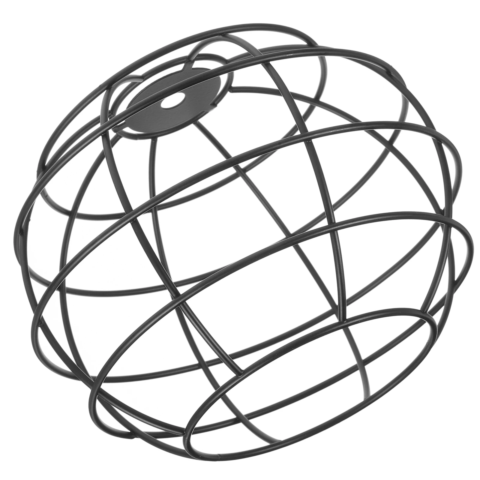 

Round Lamp Shade Vintage Iron Art Light Cover For Living Room Pendant Light Shade Decorative Home Lighting Accessory