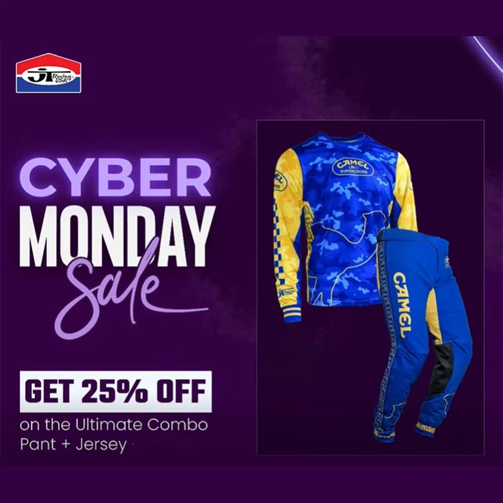 Nieuwe MX Motocross Team CAMEL Jersey Jtracingusa Lange mouwen Lange broek Combinatieset Heren Dames Oversized Racing Fietspak