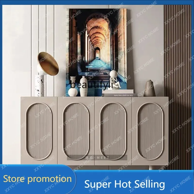 A506 Nordic design entrance cabinet dining side model room tea storage cabinet