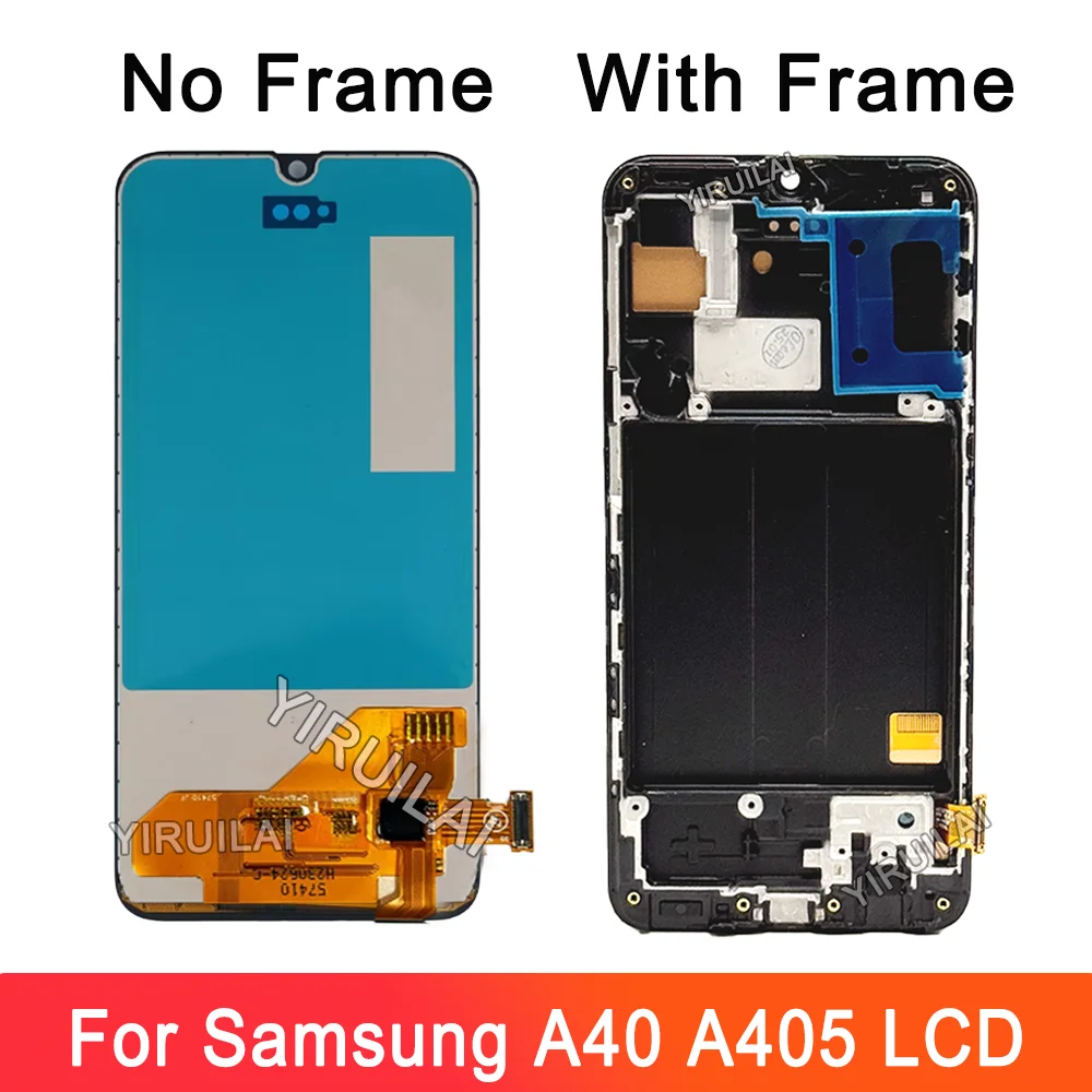 TFT Screen For Samsung Galaxy A40 LCD Display WithFrame For Galaxy A40 A405FN SM-A405F Touch Screen Digitizer Assembly Screen