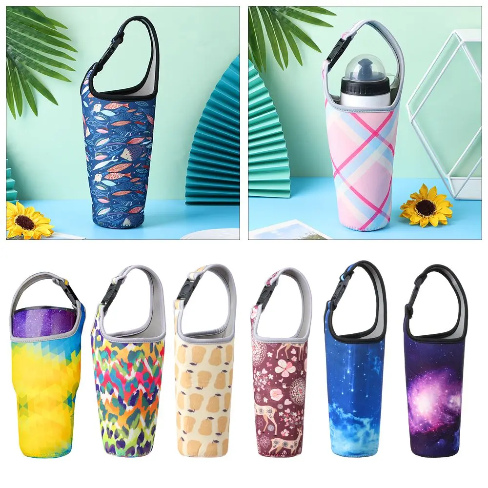 900ml/30oz Colorful Anti-Hot Cup Sleeve Eco-Friendly Beverage Bag Water Mug Bottle Holder Tumbler Carrier Cup Accessories