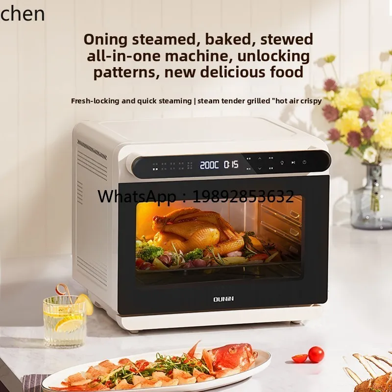 Forno a vapor para assar forno elétrico doméstico máquina de cozinhar, assar e fritar fritadeira a ar