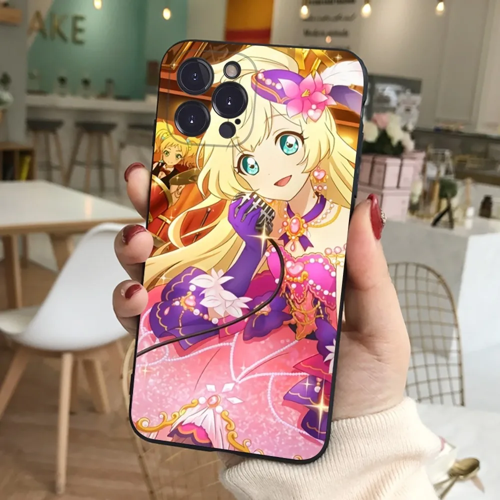 Cartoon Aikatsu Phone Case For iPhone 15 6 7 8 Plus 11 12 13 14 Pro SE 2020 MAX Mini X XS XR Back Funda Cover