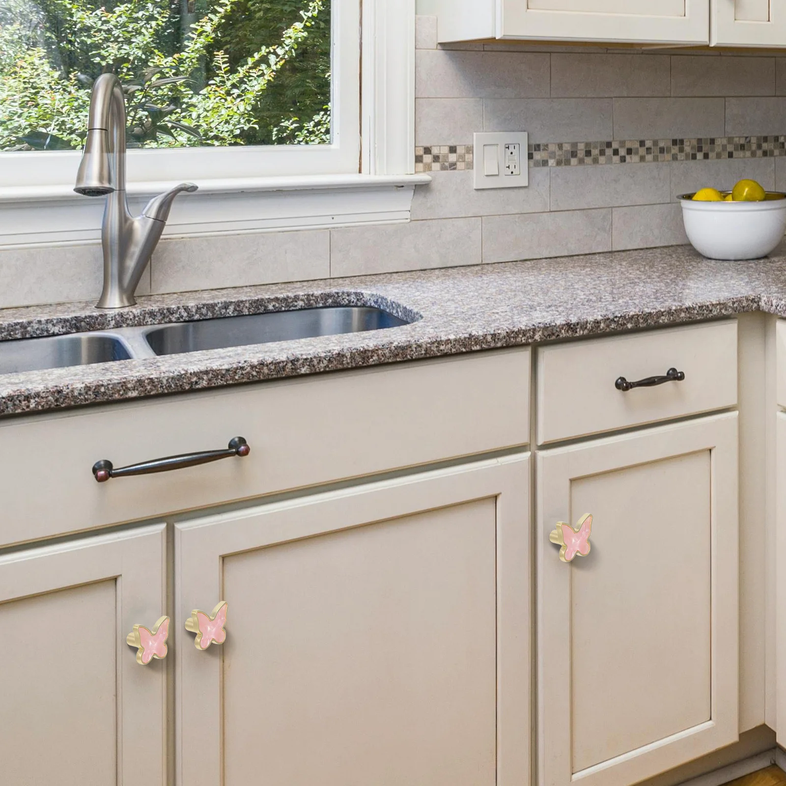 

2pcs Single Hole Butterfly Handle Zinc Alloy Drawer Pull Smooth Finish For Kitchen Bathroom Dresser Wardrobe Cabinet Knobs