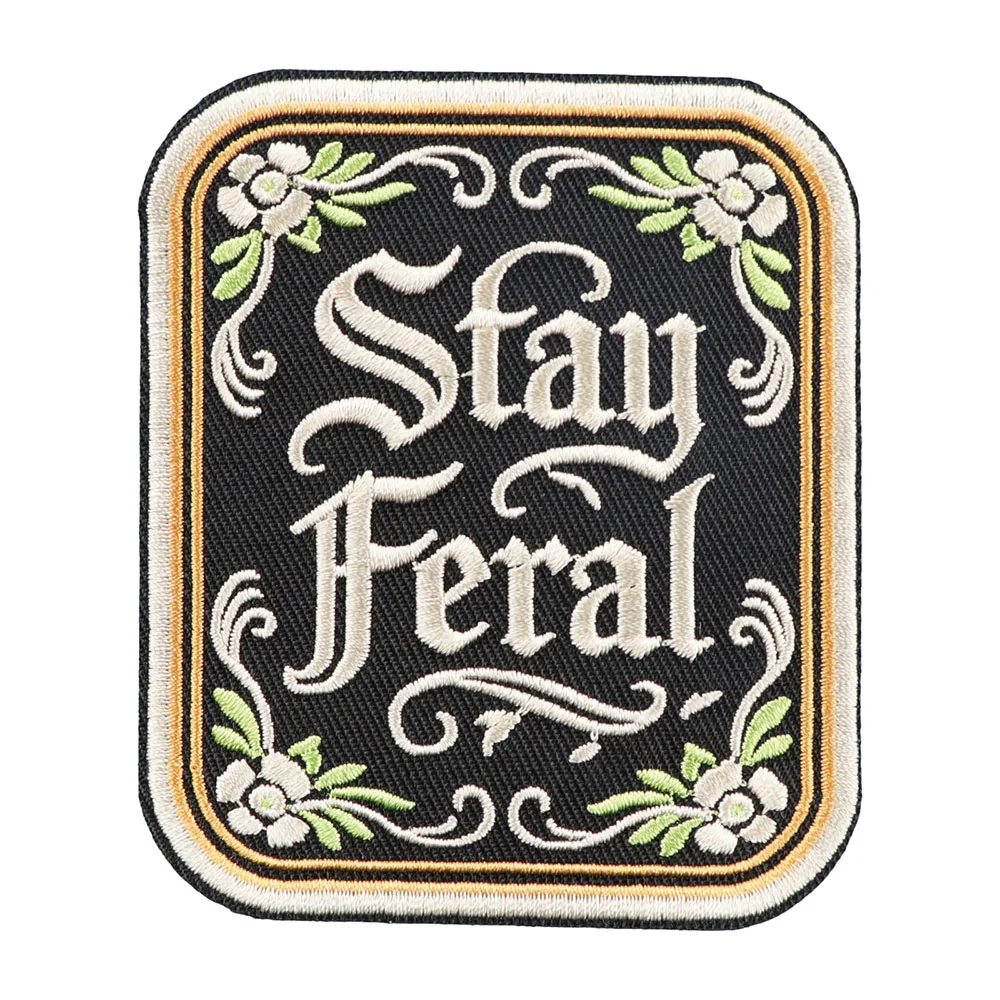 1pc Wild Dark Humorous Style Embroidery Patch Suitable for Clothing, Jacket, Backpack, Hat, Shirt, Etc