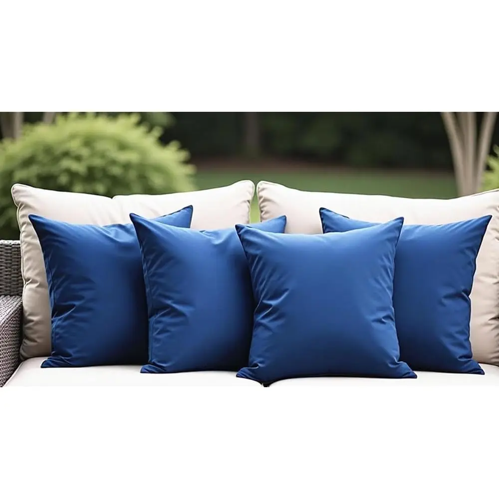 

18"" X 18"" Throw Pillows, Outdoor Waterproof Pillows With Inserts, Square Decorative Pillows For Patio Furniture Garden Couch