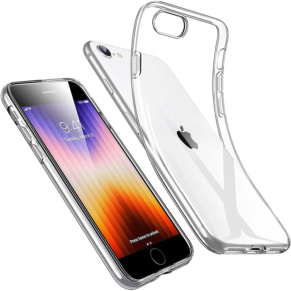 Funda de silicona transparente para iPhone, carcasa suave de alta calidad para iPhone SE 2022 2020 7 8, funda trasera ultrafina Universal para Apple iPhone SE2 SE3