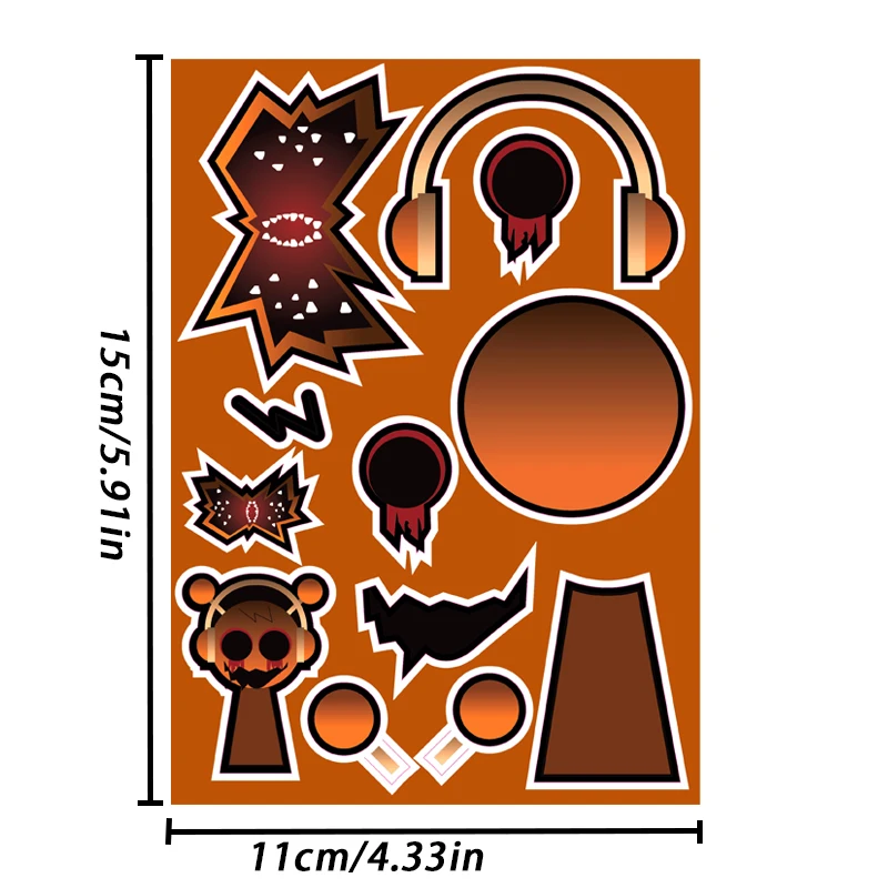 „Make a Face“-Aufkleber für Kinder, wasserfest, abnehmbare Aufkleber für Jungen und Mädchen in Wasserflaschen, Laptops, Telefone, Gitarrenkoffer