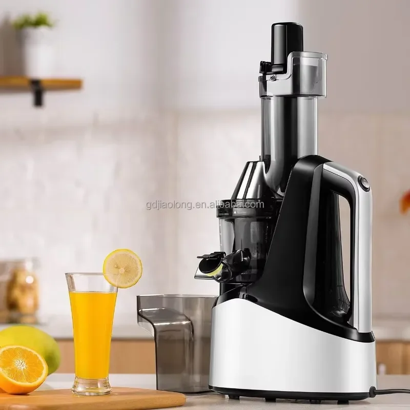 240W AC Motor Slow Juicer with 76mm Wide Chute Cold Press Extractor for Antioxidant Juice New Generation Pounding Head Design