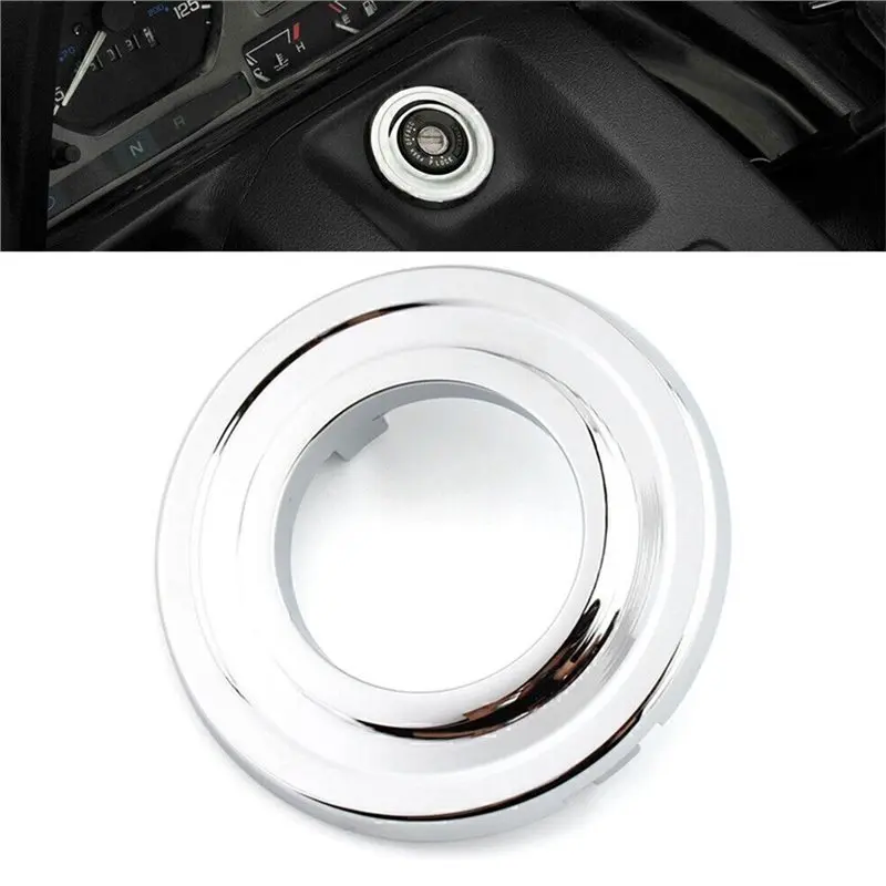 Chrome Key Switch Cover For Honda Goldwing GL1500 1988-2000 Motorcycle Ignition Switch Accent Grommet Decorative