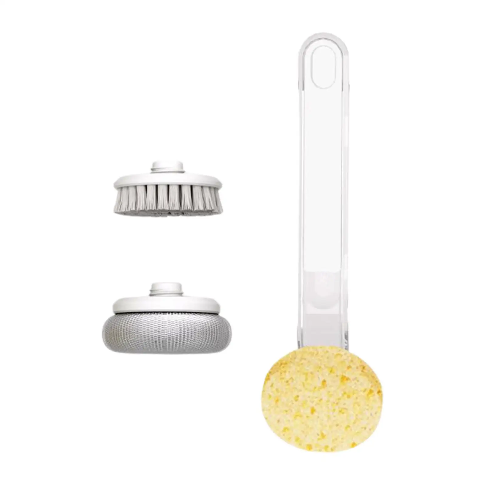 2xdish Brush Pot Brush, Brush Scrubber, spazzola a manico lungo per lavare e pulire i piatti pentole pentole