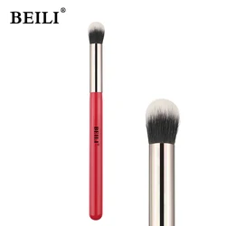 BEILI 1piece Red #142 Professional Eye Makeup Brush Synthetic Hair concealer brush powder finish