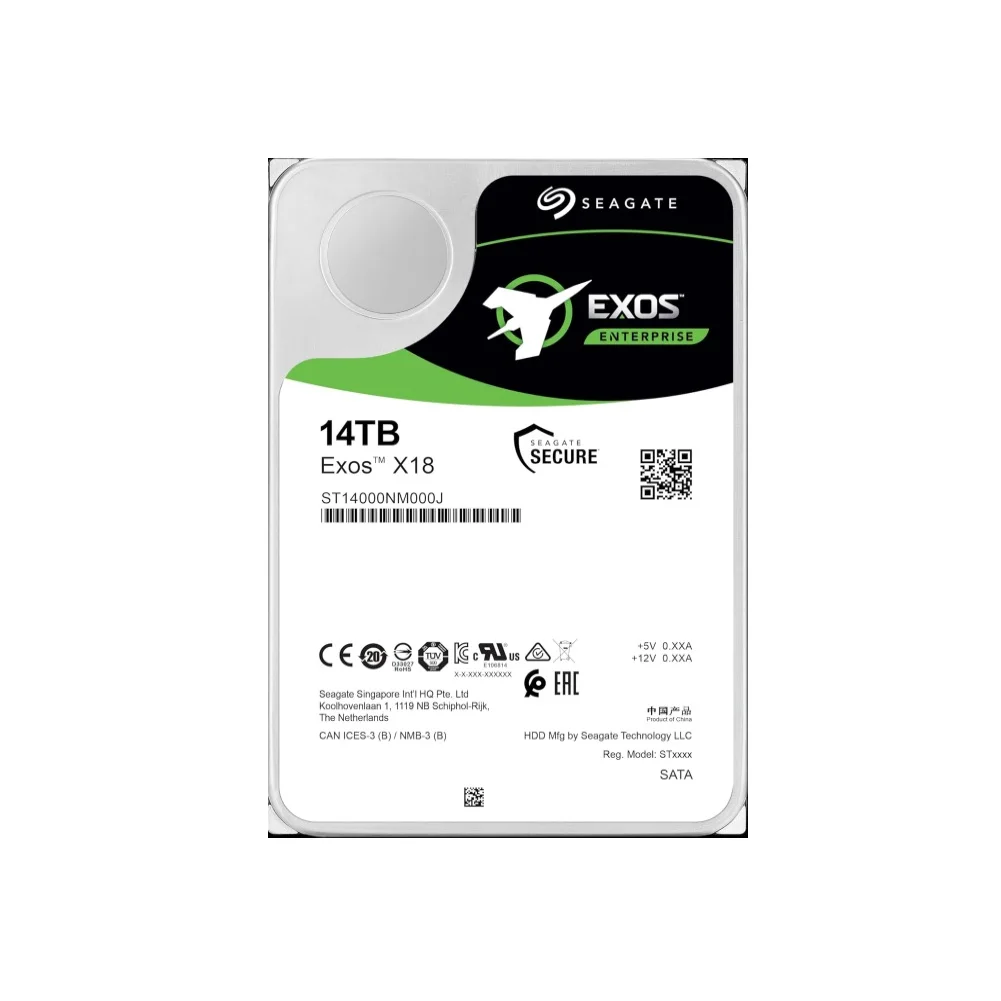 

Новый жесткий диск Exos X18 ST14000NM000J 14 ТБ, 7200 об/мин, 512E, 3,5-дюймовый жесткий диск SATA Enterprise HDD