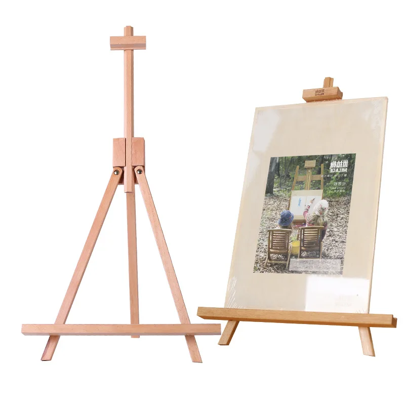 

Desktop easel wooden folding oil painting bracket type portable desktop display stand wood