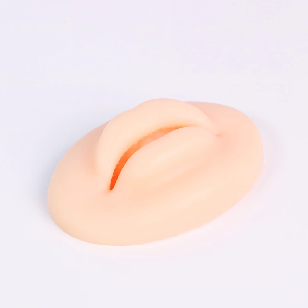 1pc Microblading Reusable 3D Silicone Lip Skin Practice European Solid For PMU Beginner Training Tattoo Permanent Makeup