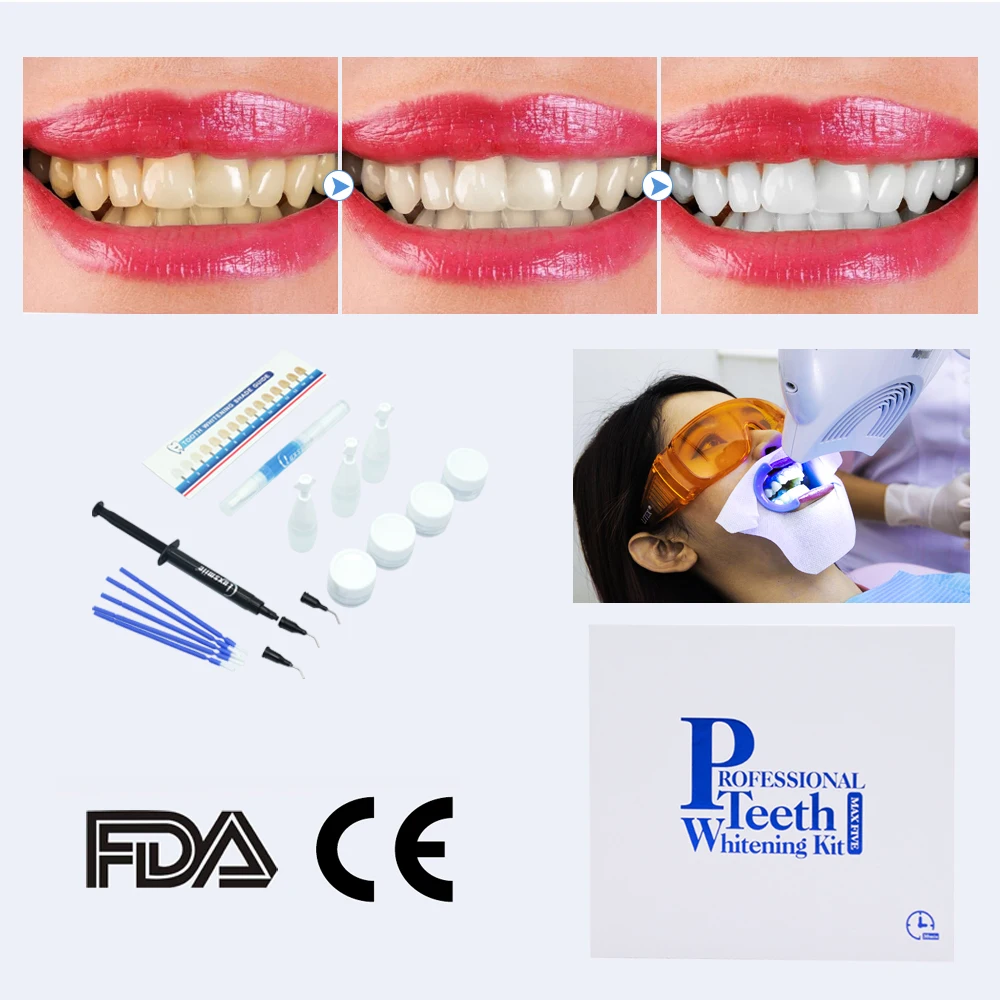 

Luxsmile Dental Whitening Kit Teeth Whitening Bleaching Gel Kit Powder for Professional LED Lamp Teeth Whitening Bleaching