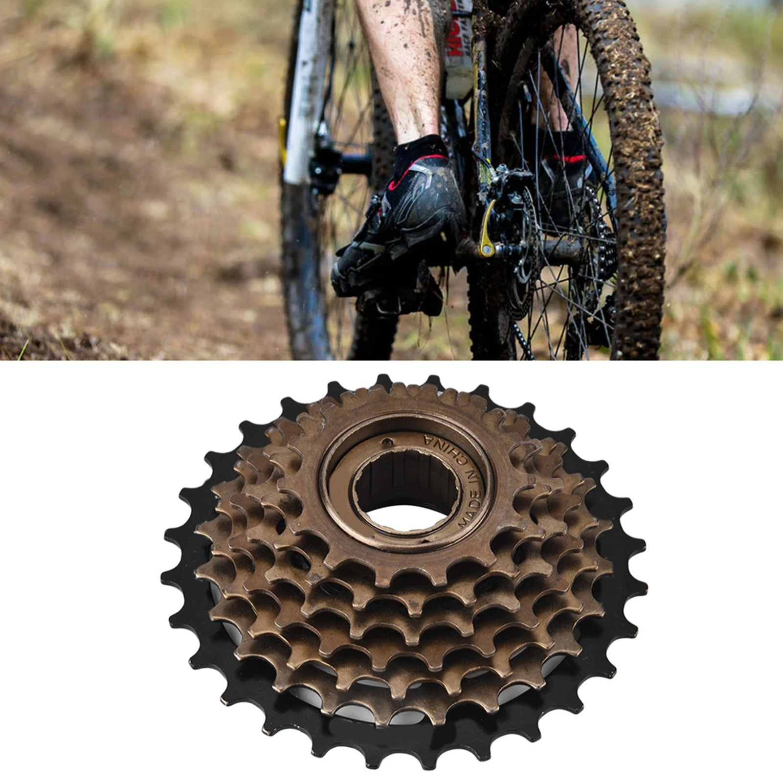 Freilauf Kassettenritzel 7-Gang Mountainbike Ersatzzubehör Freilauf Kassette Schwungrad Freilauf