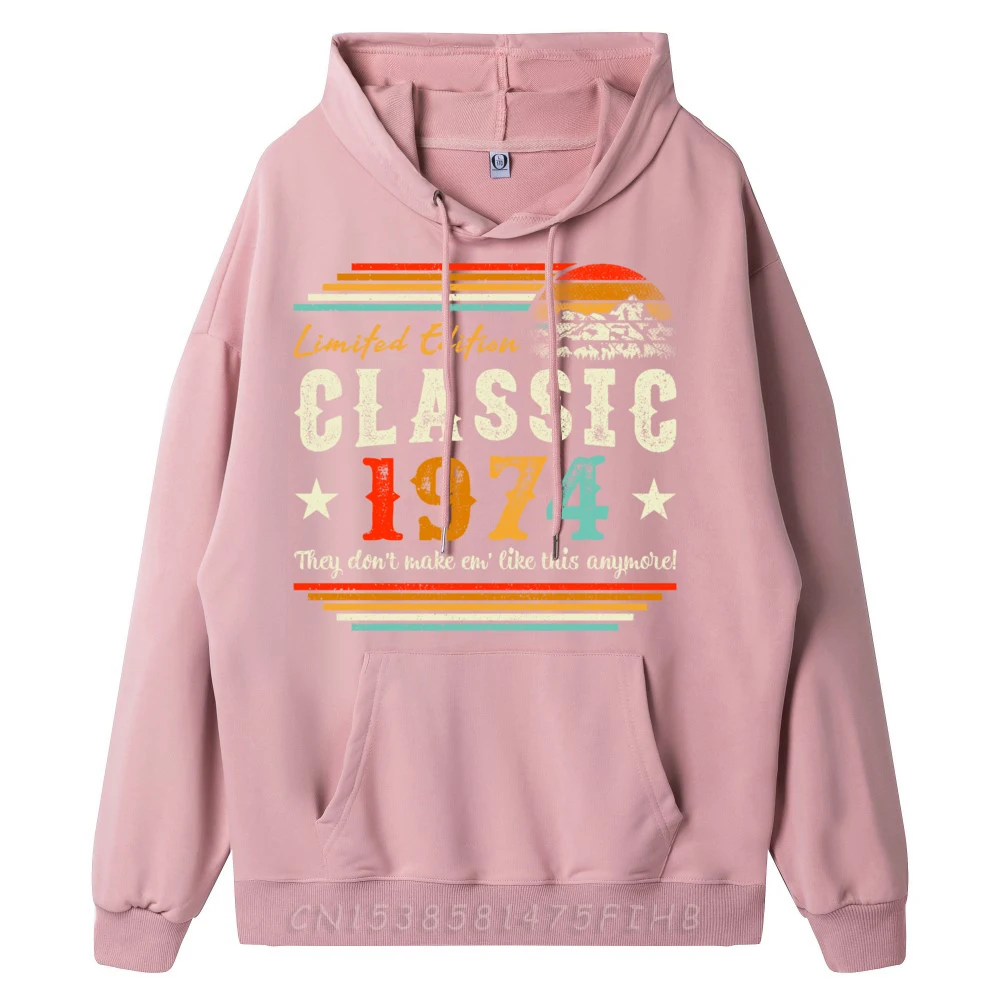48 Years Old Vintage Limited Edition 1974 48th Birthday Vintage Hoodies Men Hoodies Luxury