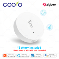 Tuya Zigbee 3.0 Temperature And Humidity Sensor Remote Monitor By Smart Life App Battery Powered Works With Alexa Google Home