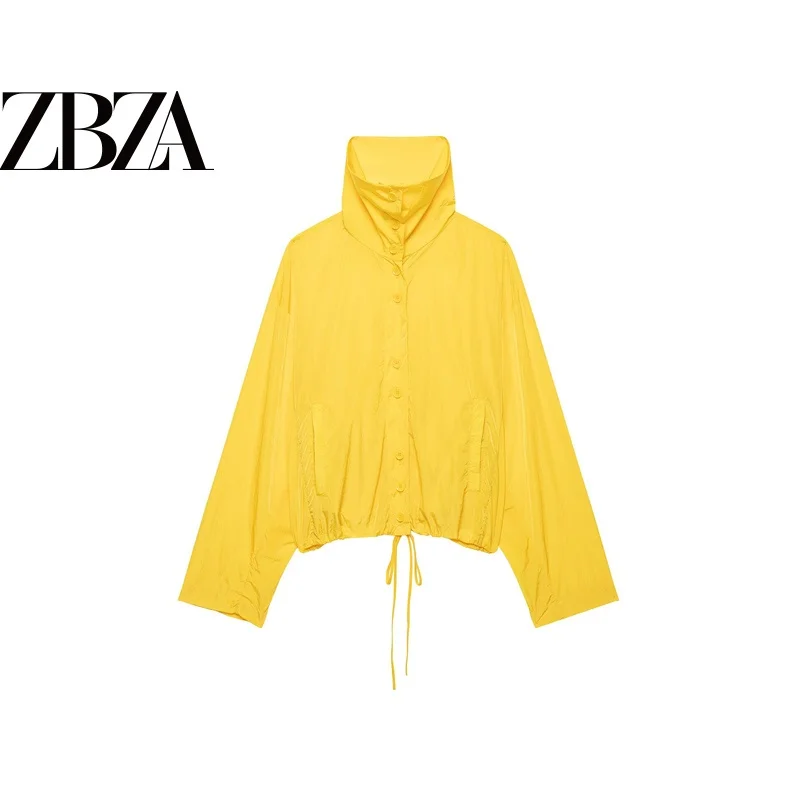 Loose Pilot Collar Jacket Outerwear Commuter Style Women's Fashion Ballgame Jacket Polyester Fiber Autumn Season