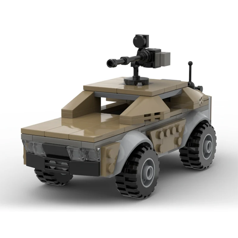 Military Style Truck Model MOC Building Bricks War Equipment Modular Technology Gifts Holiday Assemble Children Toys Suit