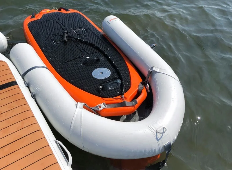 C Shape Leisure Inflatable Floating Platform Water Island Jet Ski Dock Mat Inflatable Pontoon Dock
