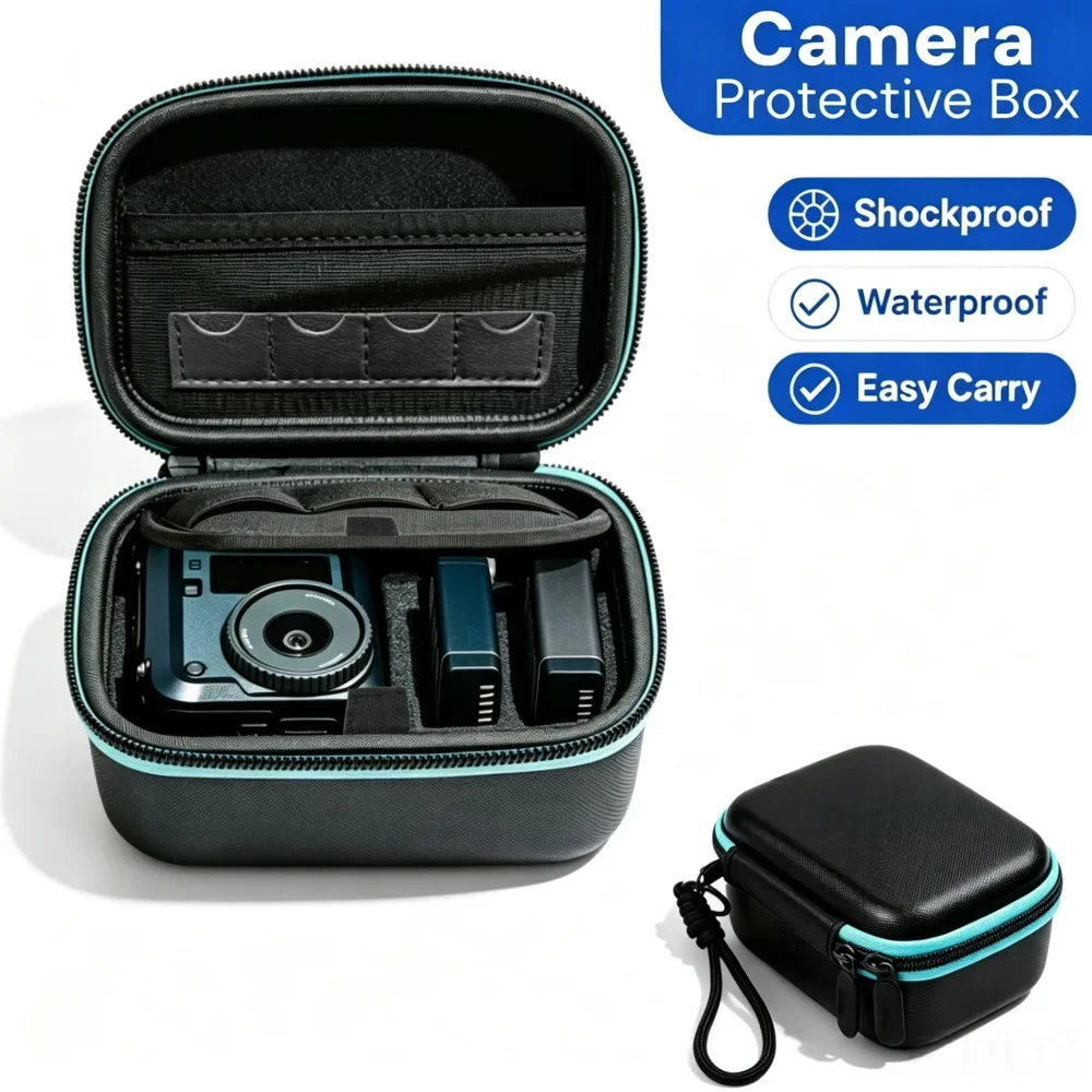  Sports Camera Storage Bag Suitable for DJI Action 5 Pro/GoPro 13/Ace Pro 2 Digital Camera Protective Case Camera Accessories