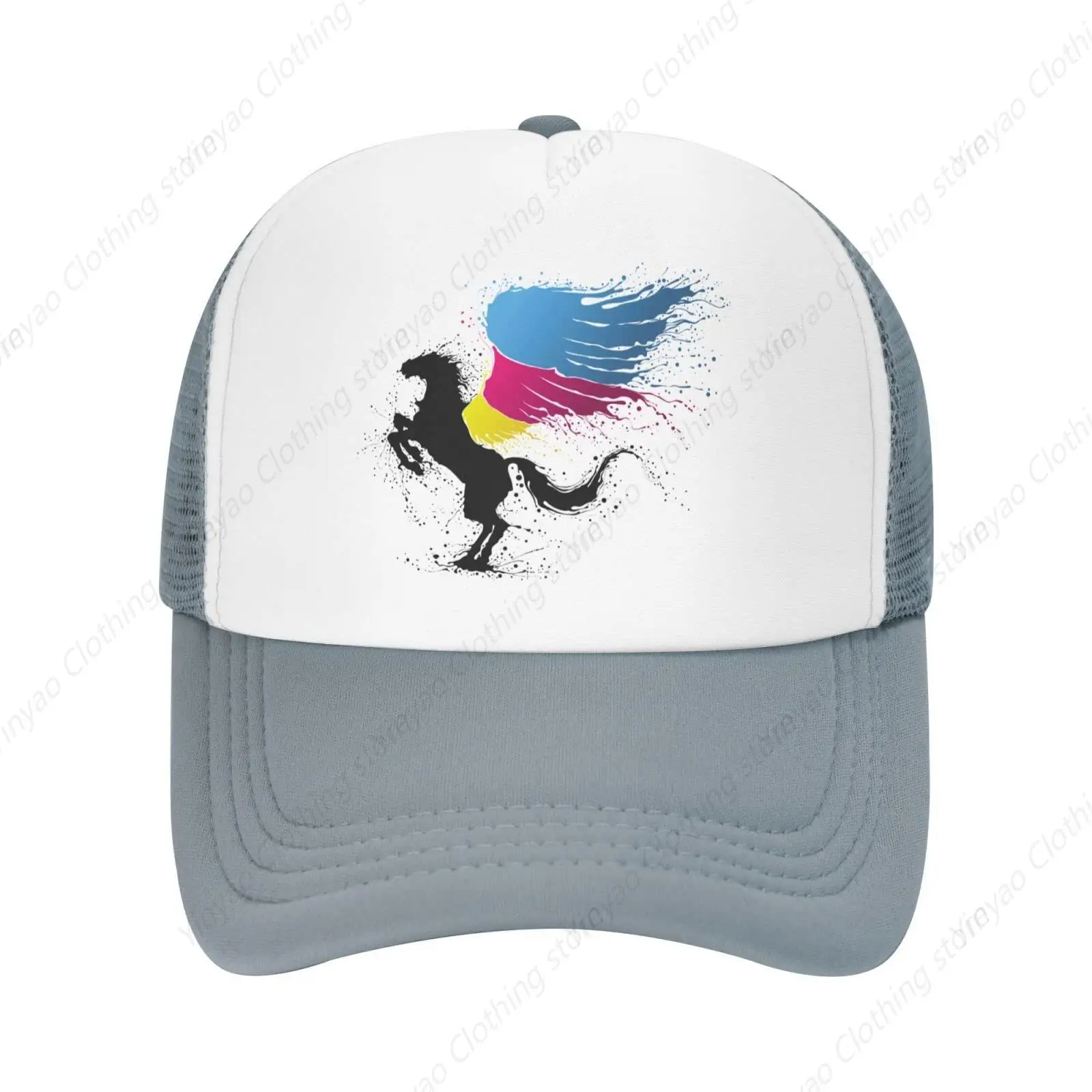 

Pegasus Cool Pattern Mesh Breathable Baseball Hat Fashion Fun Hat Men's Truck Hat