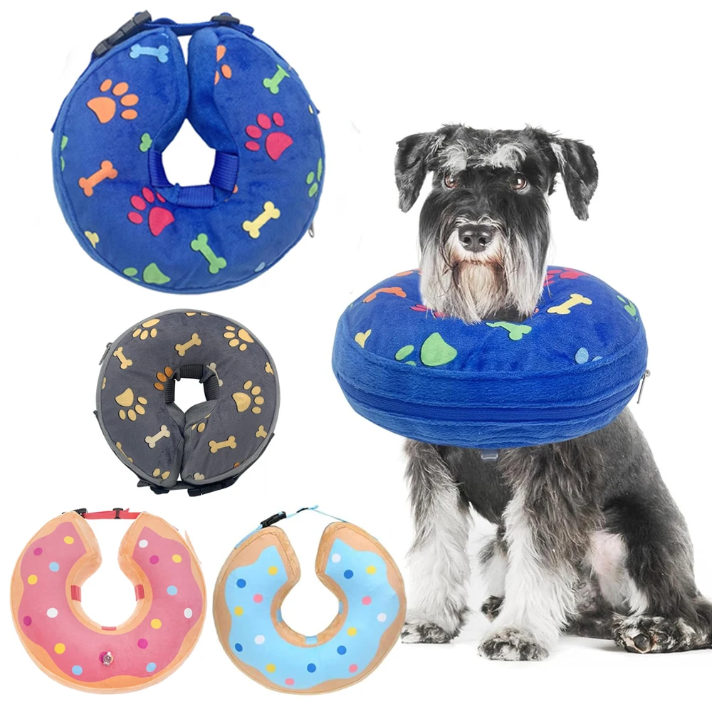 

Protect Inflatable Dog Collar After Surgery Recovery Pet Collar for Small Medium Large Dogs Soft Dog Elizabeth Cone Collar