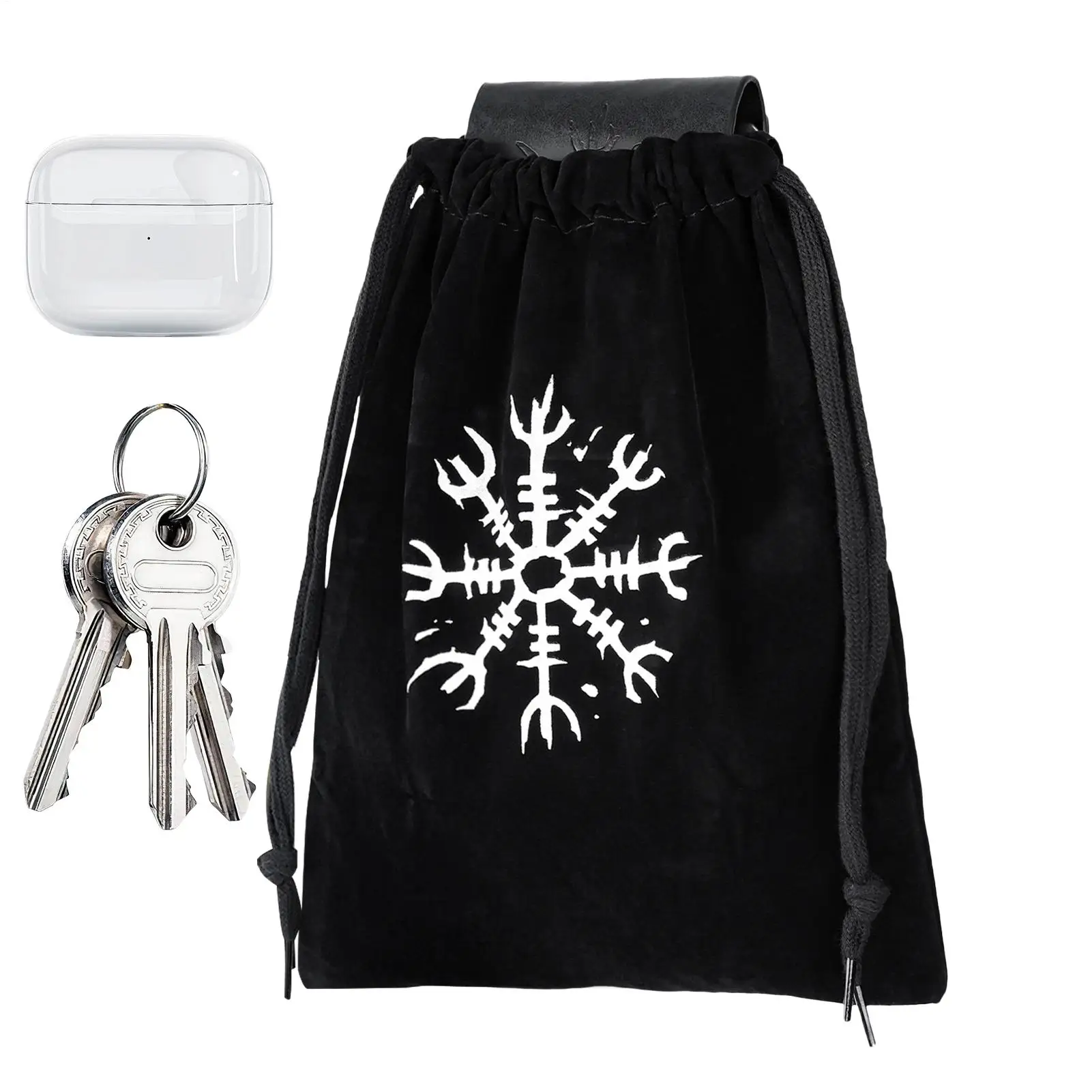 Riñonera renacentista, bolso de cintura Vintage, bolso de fruta Medieval Retro, riñonera plegable con flores prensadas para senderismo al aire libre