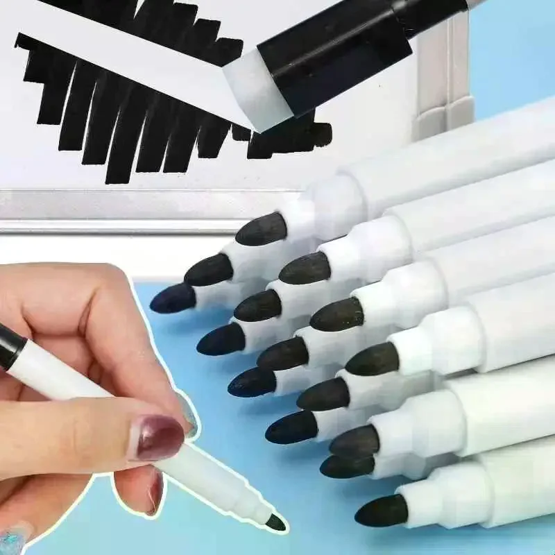 Whiteboard Marker Pen Dry Erase Markers With Eraser Cap For Office School Stationery Magnetic White Board Markers Pen Dry Erase