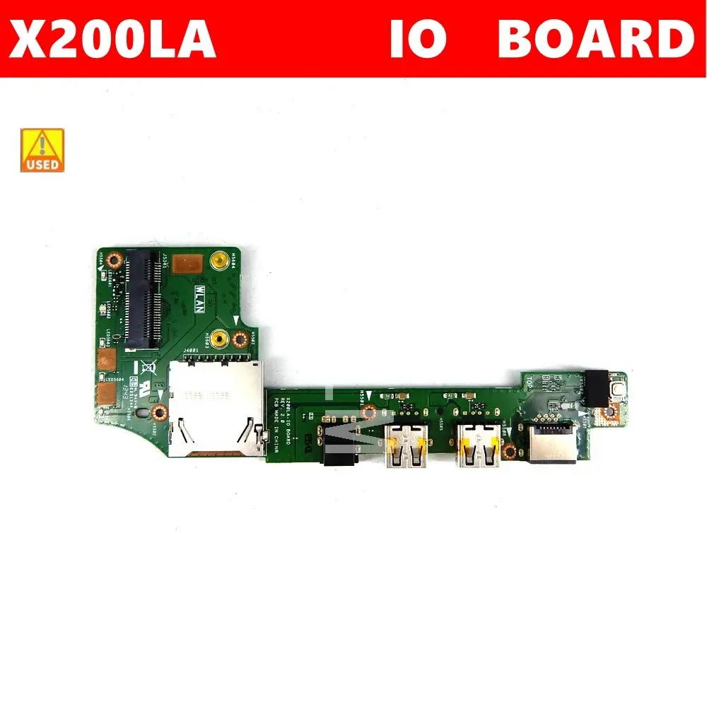 

Б/у X200LA для ASUS X200 X200L X200LA X200L плата ввода-вывода USB SD-карта аудио Плата IO_BOARD 60NB04U0-101020