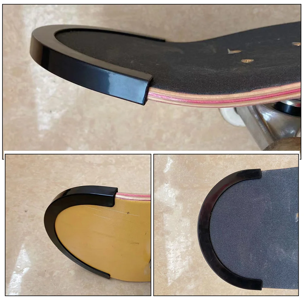 Tira proteção anti-colisão para skate, acessórios de proteção para longboard, 12 pcs