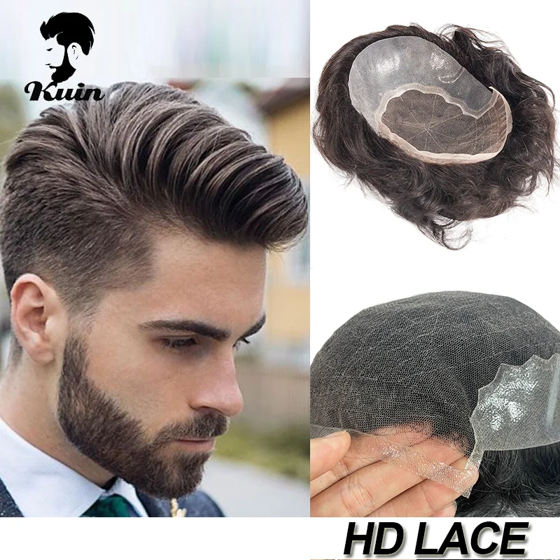 

Мужской парик-система Q6 HD Lace PU: имитация кожи головы, натуральные индийские волосы Реми, HD Lace PU, парик-накладка из натуральных человеческих волос