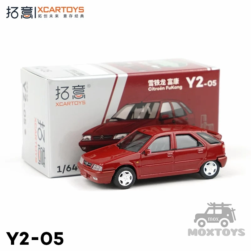 Xcartoys-Citroen Fukangレッドダイキャストモデルカー、1:64